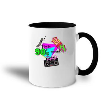 The 90'S Where Rad Vintage Accent Mug | Mazezy