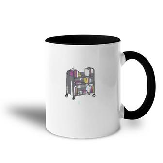 This Is How I Roll Library Book Cart Accent Mug | Mazezy