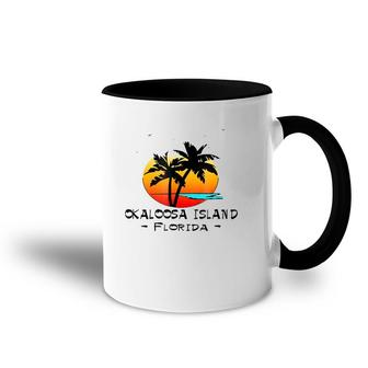 Tropical Okaloosa Island Florida Vacation Beach Gift Accent Mug | Mazezy