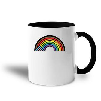 Ultimate Progressive Pride Rainbow Accent Mug | Mazezy