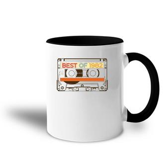 Vintage Cassette Tape Birthday Gifts Born In Best Of 1982 Ver2 Accent Mug | Mazezy