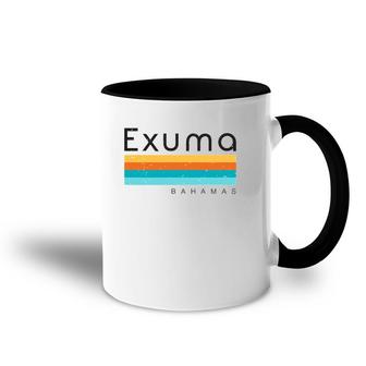 Vintage Exuma Bahamas Dominican Republic Retro Designshir Accent Mug | Mazezy