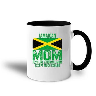 Vintage Jamaican Mom Jamaica Flag Design For Mother's Day Accent Mug | Mazezy