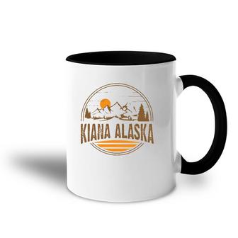Vintage Kiana, Alaska Mountain Hiking Souvenir Print Accent Mug | Mazezy