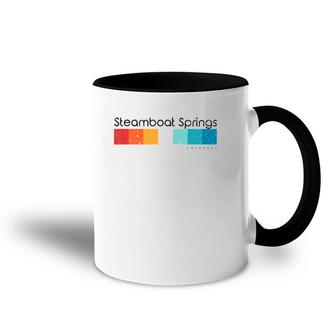 Vintage Steamboat Springs Colorado Co Retro Design Accent Mug | Mazezy