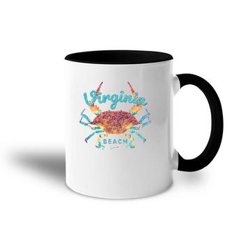 Virginia Beach Va Blue Crab Accent Mug | Mazezy AU