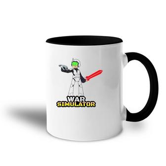 War Simulator Space Trooper Gamer Gift Accent Mug | Mazezy