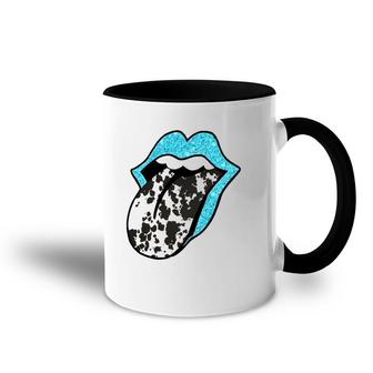 Western Cow Print Tongue Cowhide Lips Tonge Accent Mug | Mazezy