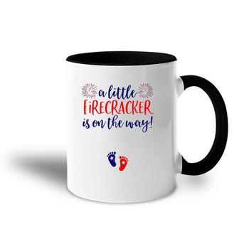 Womens 4Th Of July Pregnancy Announcement Couples Baby Reveal Accent Mug | Mazezy