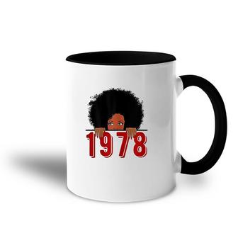 Womens Black Queen Born In 1978 41st Awesome Birthday Gifts Accent Mug - Seseable
