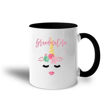 Womens Grandmacorn Unicorn Cute Grandma Gift Mother's Day Accent Mug | Mazezy