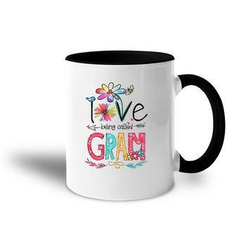 Womens I Love Being Called Gram Sunflower Gifts Accent Mug | Mazezy