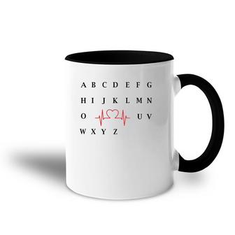 Womens Pqrst Alphabet P Wave Nurse - Student Nursing Graduation Accent Mug | Mazezy