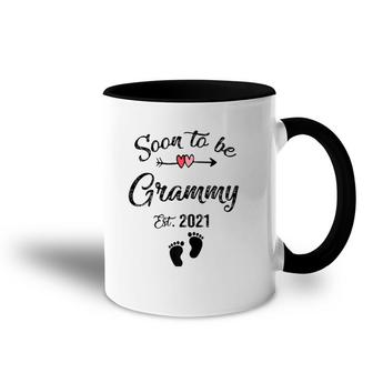 Womens Soon To Be Grammy 2021 Mother's Day For Mom Pregnancy Accent Mug | Mazezy