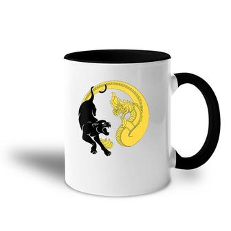 Womens Southeast Asian Yellow Peril Supports Black Power Accent Mug | Mazezy
