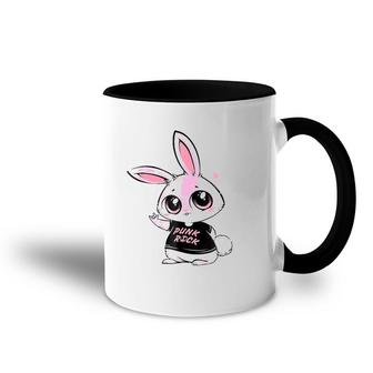 Woot Punk Rock Bunny Men Women Gift Accent Mug | Mazezy