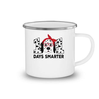 101 Days Smarter 101St Day School Dalmatian Dog Teacher Kids Camping Mug | Mazezy UK