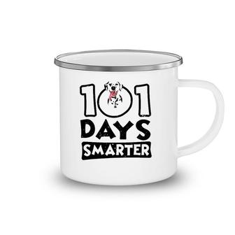 101 Days Smarter Dalmatian Dog Lover Camping Mug | Mazezy