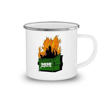 2020 Burning Dumpster Funny Fire Camping Mug | Mazezy