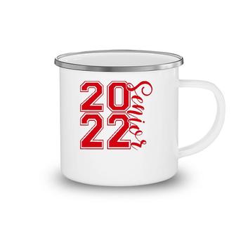 2022 Senior High School College Graduate Student Red Camping Mug | Mazezy