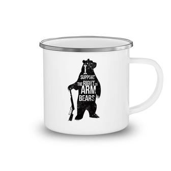 2Nd Amendment - I Support The Right To Arm Bears Camping Mug | Mazezy