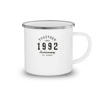 30Th Anniversary Together Since 1992 Gift Camping Mug | Mazezy