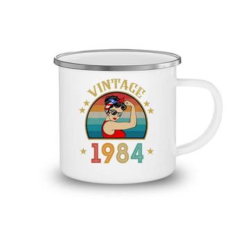 38Th Birthday Gift 38 Years Old For Women Retro Vintage 1984 Camping Mug - Seseable
