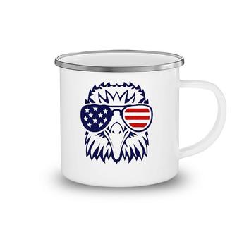 4Th July American Eagle Flag- Independence Day Camping Mug