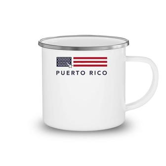 51St Star American Flag Puerto Rico Statehood Camping Mug | Mazezy