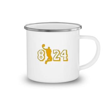 8 And 24 Legend Support Basketball Camping Mug | Mazezy