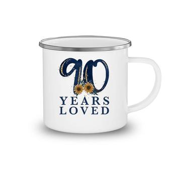90 Years Old Grandma 90Th Birthday Party 90 Years Loved Camping Mug | Mazezy