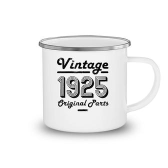 96Th Birthday Vintage Women 96 Years Old Gift For Her 1925 Zip Camping Mug | Mazezy