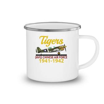 A Great P-40 Spiltfire Avg Chinese Air Force 1941-1942 Tee Camping Mug | Mazezy UK