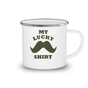 A Hipsters Funny Mens Grooming My Lucky Mustache Camping Mug