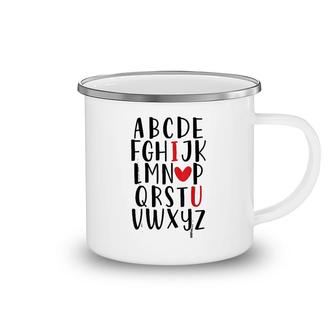 Abc Alphabet I Love You Camping Mug | Mazezy
