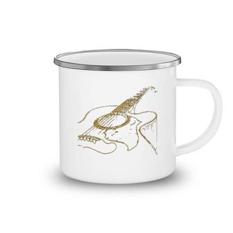 Acoustic Guitar Player Musician Camping Mug | Mazezy