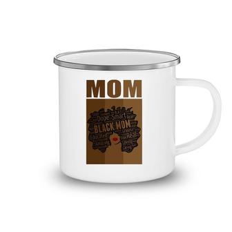 African American Mom Mother's Day Afro Camping Mug | Mazezy