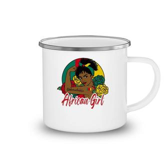 African Girl Africa Woman Africans Flag Black Month History Camping Mug | Mazezy