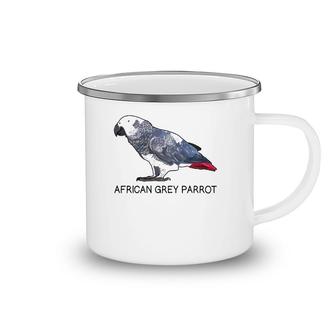 African Grey Parrot Bird Lover Camping Mug | Mazezy