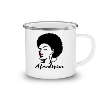 Afrodisiac Women Earring Black History Camping Mug | Mazezy
