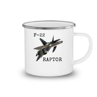 Air Force F 22 Raptor Fighter Jet Military Pilot Camping Mug | Mazezy