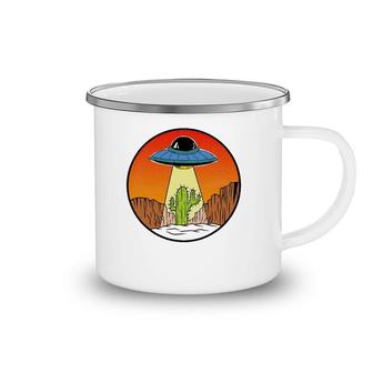 Aliens Unidentified Flying Object Area-51 Ufo Cactus Camping Mug | Mazezy