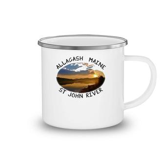 Allagash Maine Sunrise Moosetown Camping Mug | Mazezy