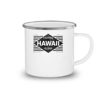 Aloha North Shore Hawaii Surfing In Vintage Style Premium Camping Mug | Mazezy