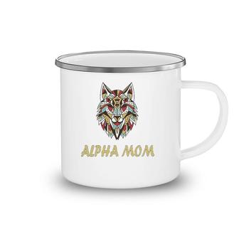Alpha Mom Mother's Day Wolf Leader Camping Mug | Mazezy