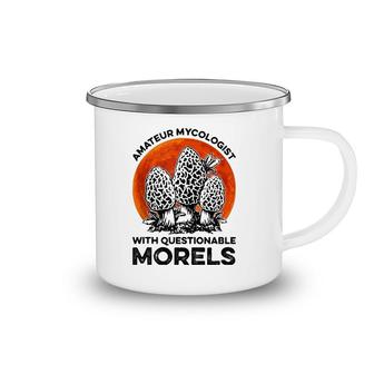 Amateur Mycologist With Questionable Morels Blood Moon Camping Mug | Mazezy