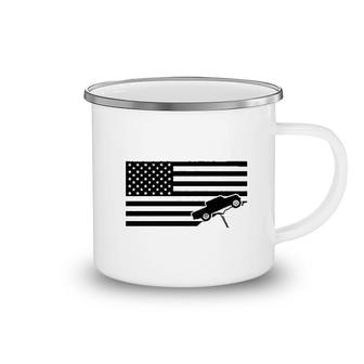 American Flag Usa Gladiator Camping Mug | Mazezy