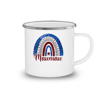 American Mawmaw Rainbow American Flag Patriotic 4Th Of July Camping Mug | Mazezy