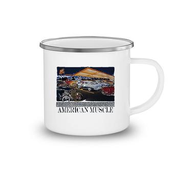 American Muscle Classic Hotrod Car Truck Drive In Cruise Graphic Camping Mug | Mazezy