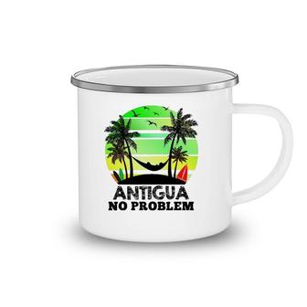 Antigua No Problem Funny Antiguan Vacation Camping Mug | Mazezy